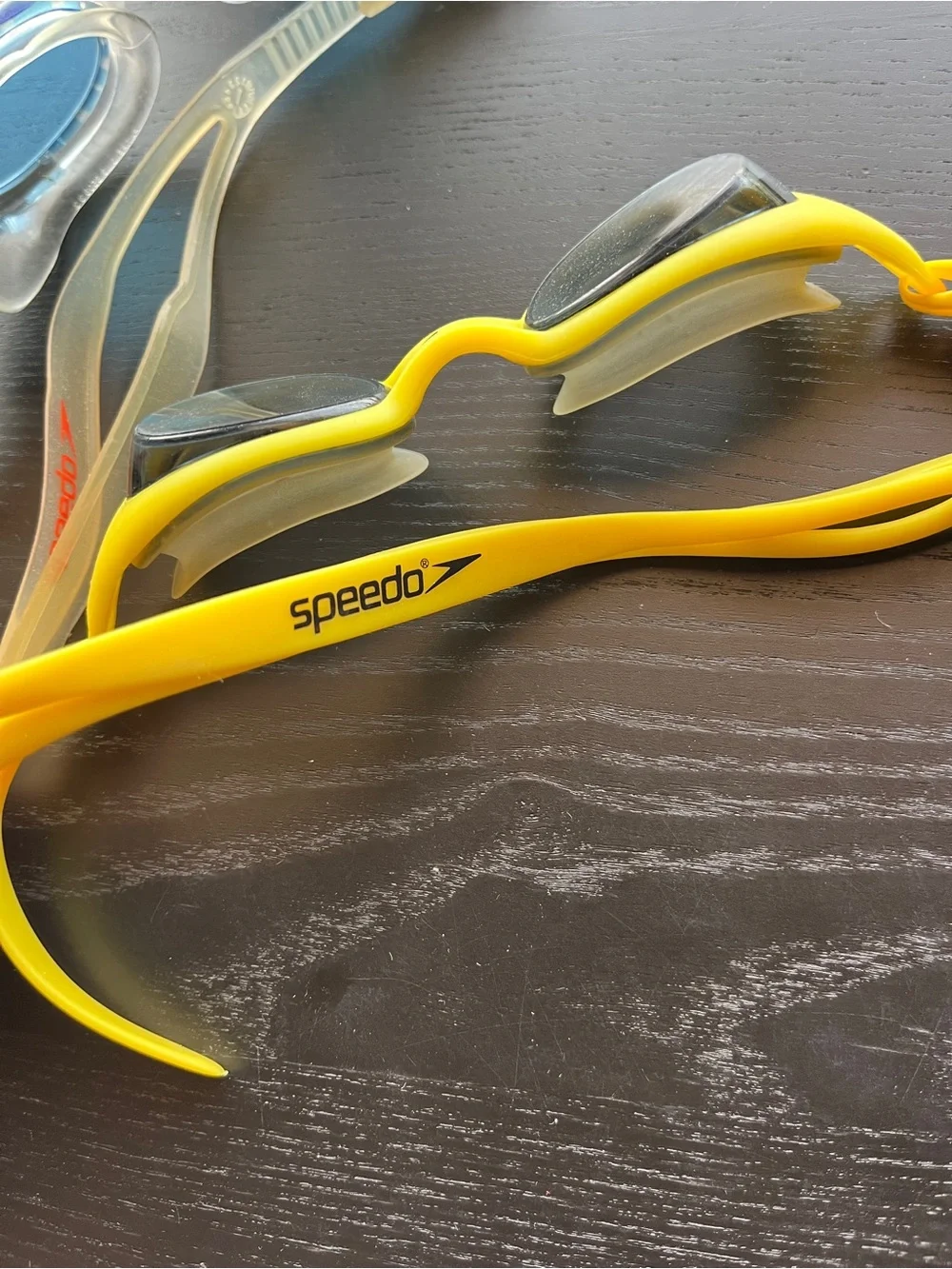 Speedo Swim Goggles Lot Clear Blue Biofuse & Bright Yellow Youth Adult 6.5